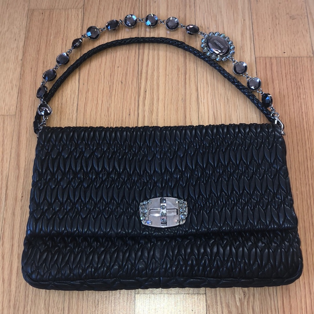 MIU MIU leather pochette